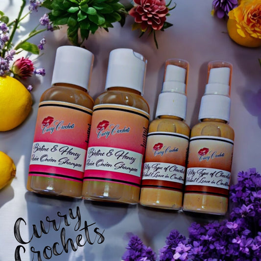 Biotin & Honey Shampoo with My Type of Chocolate Leave in conditioner Travel Kit