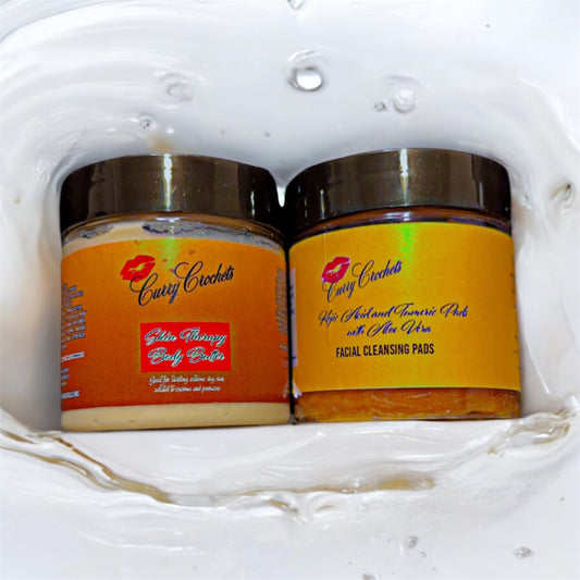 Kojic acid and Turmeric cleansing pads with Eczema butter