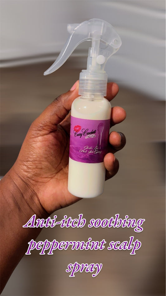 Anti itch soothing peppermint scalp spray