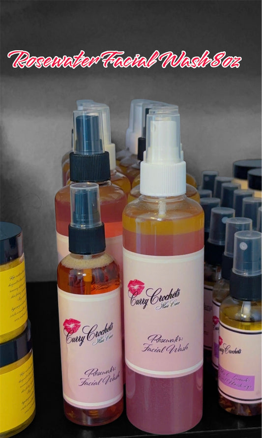 Rose Water: Facial cleanser