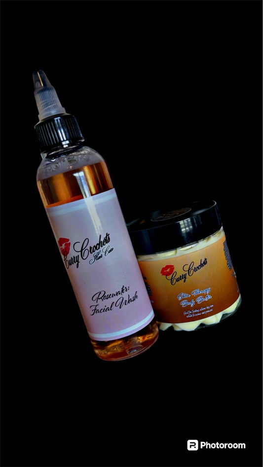 Eczema Therapy with Rose water cleanser: Dry skin therapy (6oz and 8oz)