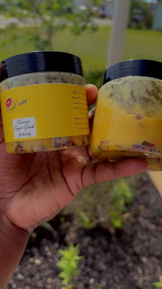 Exfoliating Turmeric Suga Scrub: with Lavender and Roses